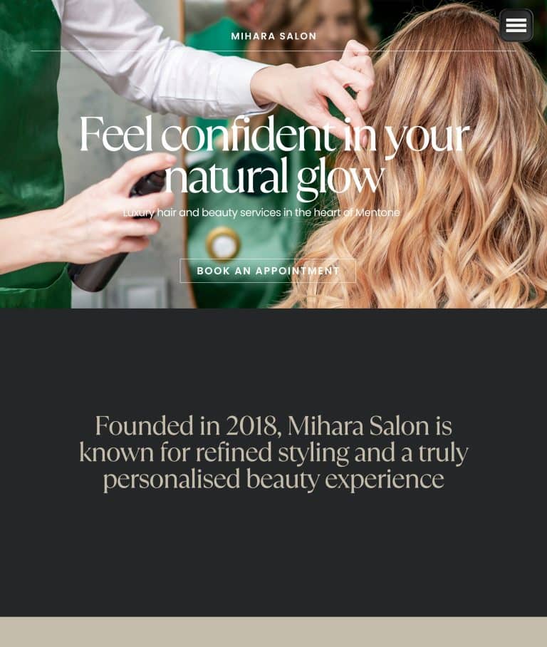 Hair Salon Website Build